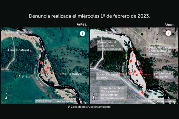 Uruguay denuncian que empresas privadas desvian ilegalmente el agua del rio Santa Lucia 3