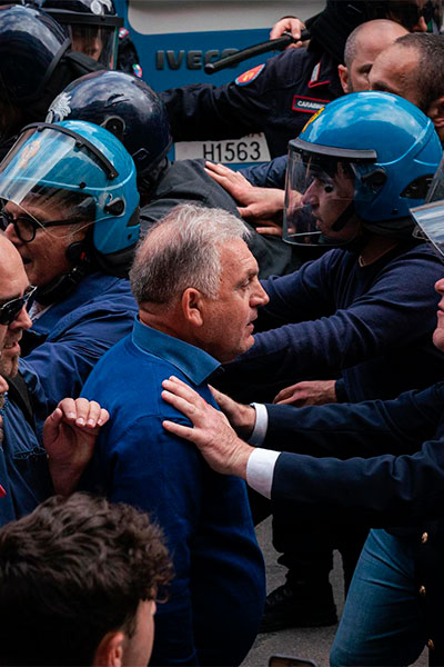 Represion policial fascista en Palermo 5