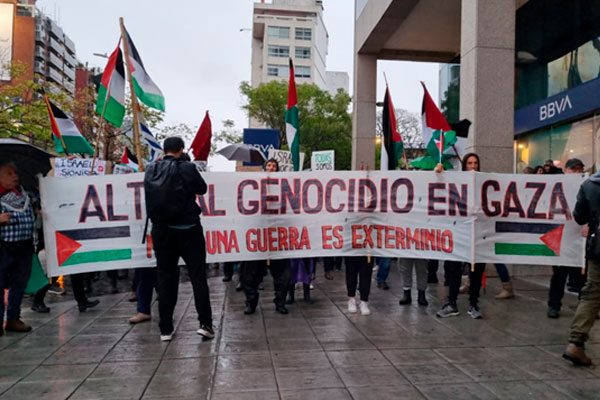 Alto al genocidio en Gaza el grito de los uruguayos frente a la Embajada de Israel 2