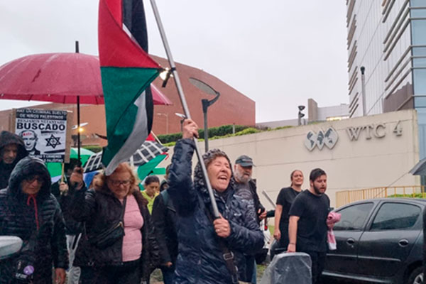 Alto al genocidio en Gaza el grito de los uruguayos frente a la Embajada de Israel 3