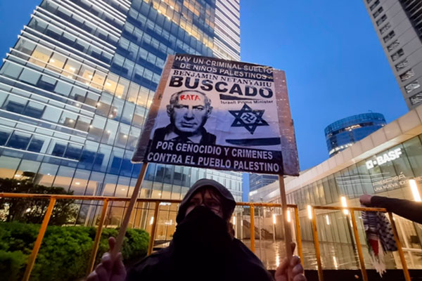 Alto al genocidio en Gaza el grito de los uruguayos frente a la Embajada de Israel 6