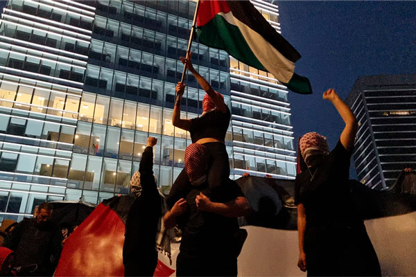 Alto al genocidio en Gaza el grito de los uruguayos frente a la Embajada de Israel 7
